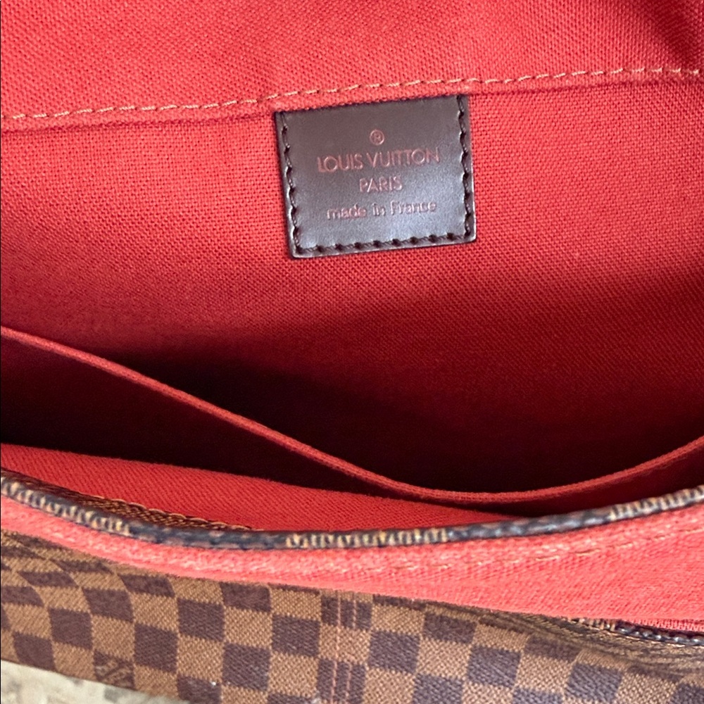 Louis Vuitton Brown Checkered Messenger Bag - Picture 4 of 6